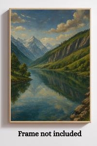 Majestic Mountain 21 - The Valley of Clarity Canvas Art