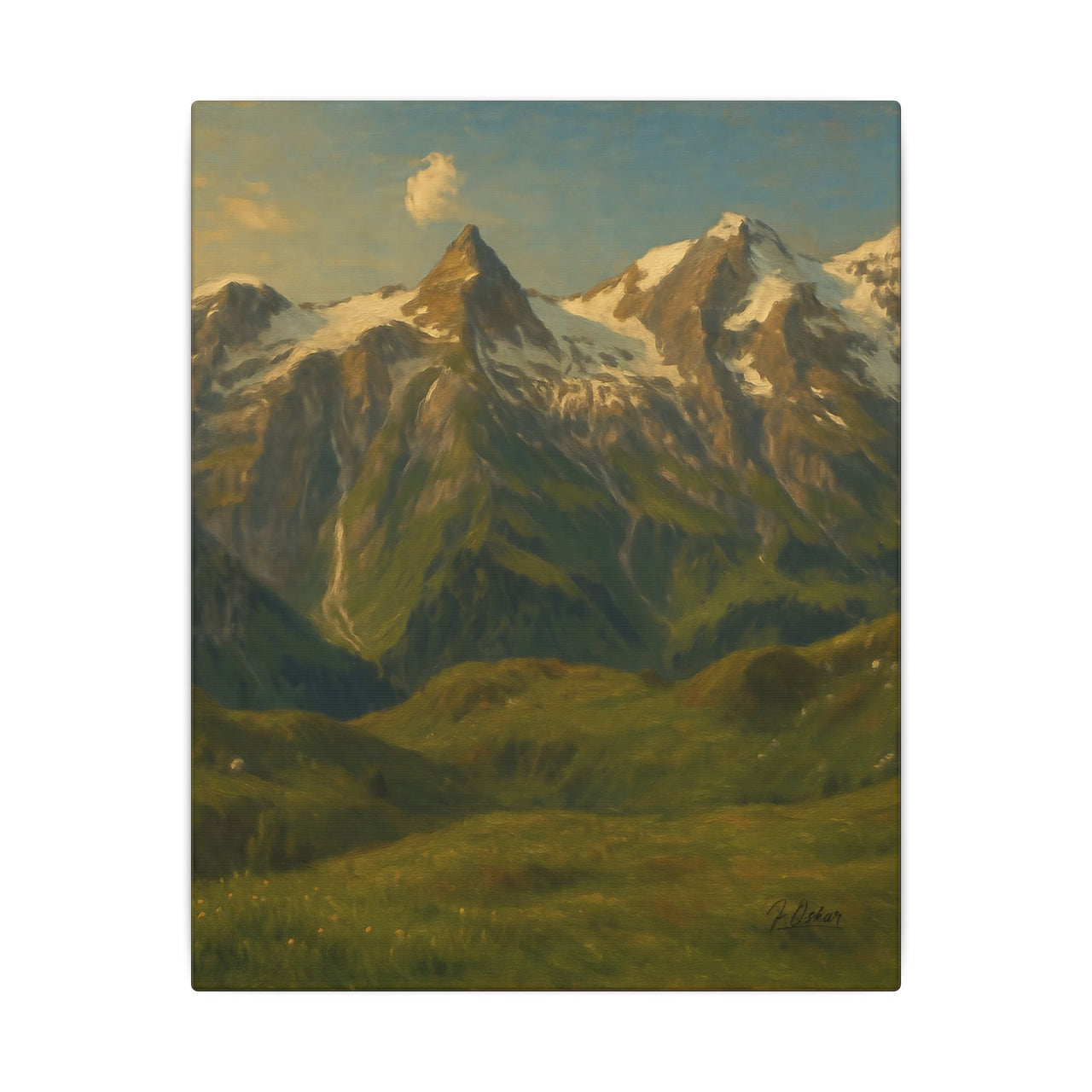 Majestic Mountain 81 - Snowcapped Giants Canvas Art