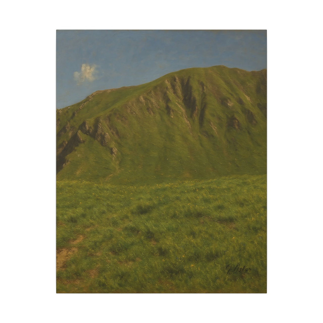 Majestic Mountain 88- The Emerald Ridge Canvas Art