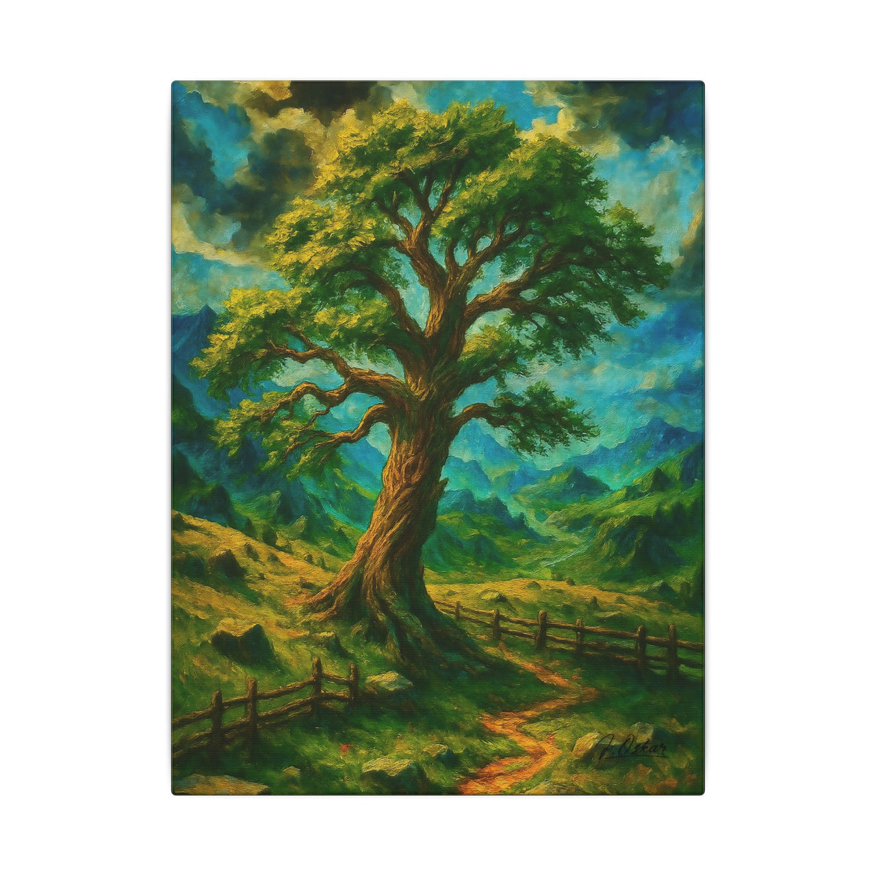 Majestic Mountain 28 - The Tree Beyond Fear Canvas Art