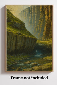 Majestic Mountain 22 - The Stone Corridor Canvas Art
