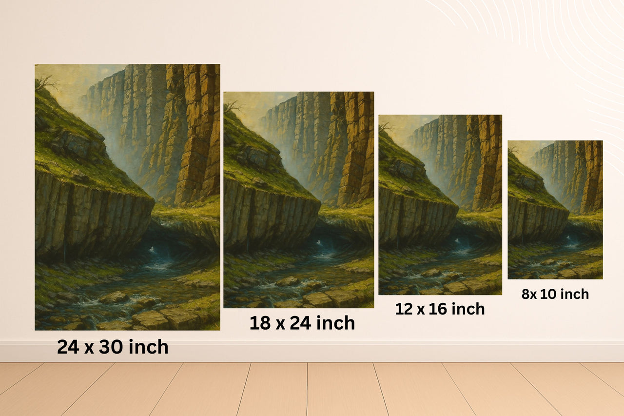 Majestic Mountain 22 - The Stone Corridor Canvas Art
