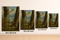 Majestic Mountain 23 - Between the Trees Canvas Art