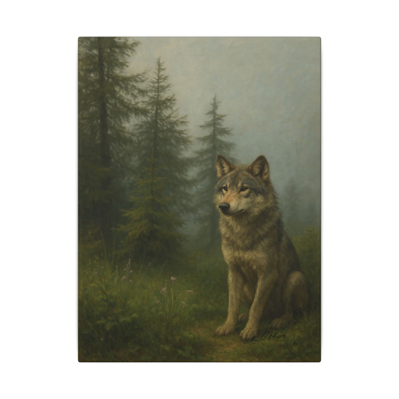 Majestic Mountain 33 - Sentinel of the Deep Woods Canvas Art