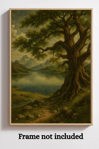 Majestic Mountain 26 - The Watchful Tree Canvas Art