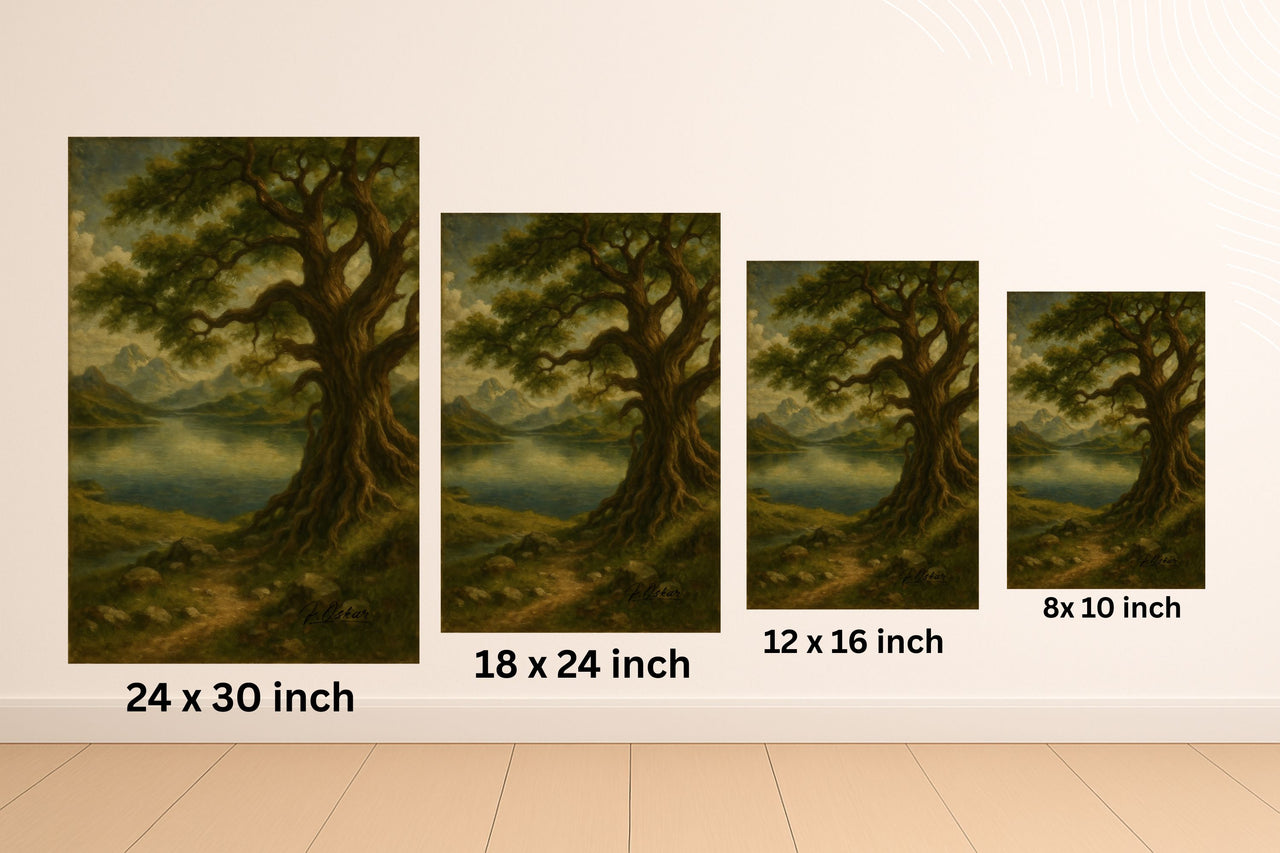 Majestic Mountain 26 - The Watchful Tree Canvas Art