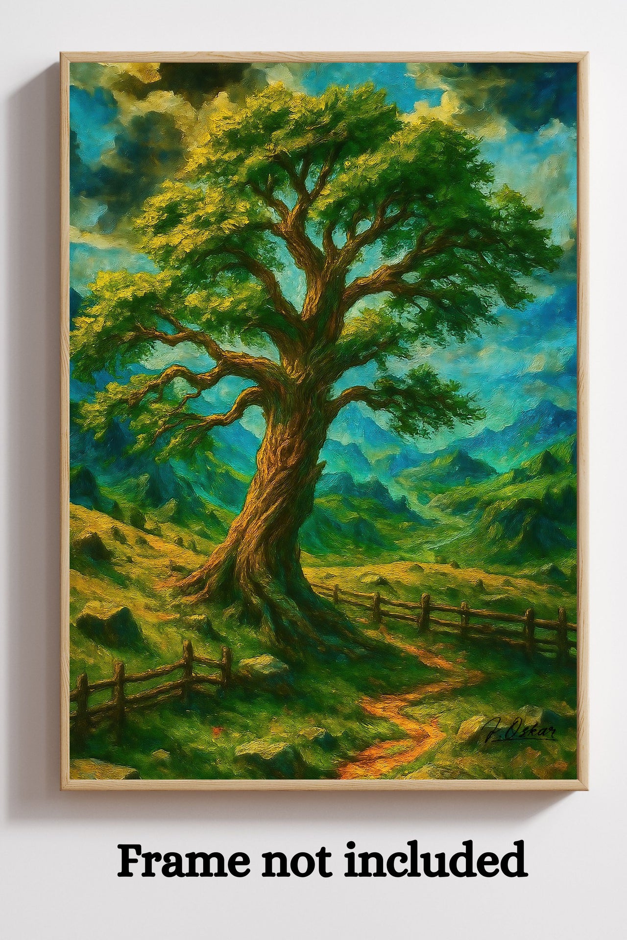 Majestic Mountain 28 - The Tree Beyond Fear Canvas Art
