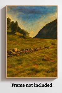 Majestic Mountain 29 - Stone Line of Memory Canvas Art