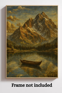 Majestic Mountain 2 - The Stillness Before the Journey Canvas Art