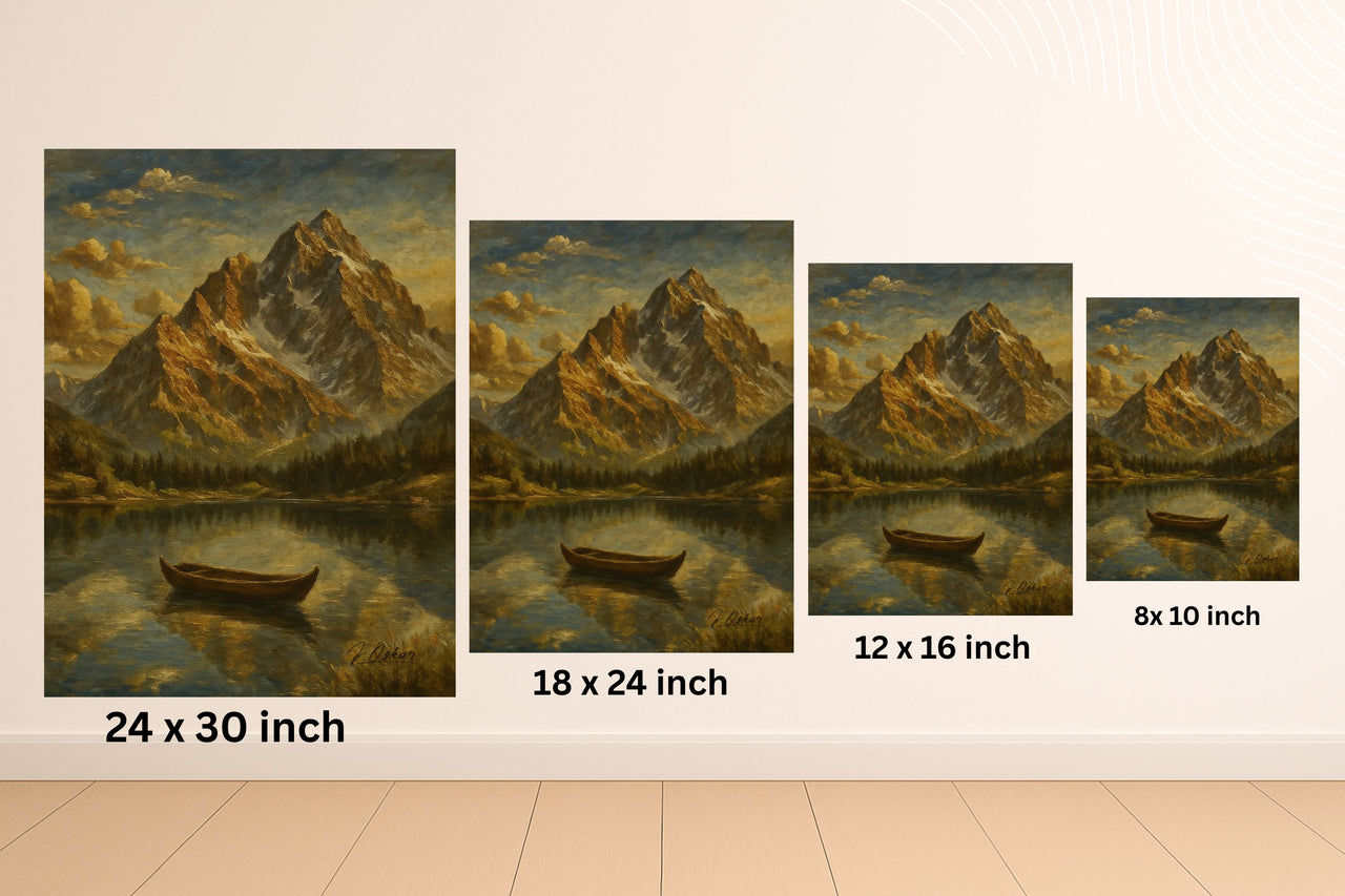 Majestic Mountain 2 - The Stillness Before the Journey Canvas Art