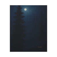 Majestic Mountain 66- Forest by Moonlight Canvas Art