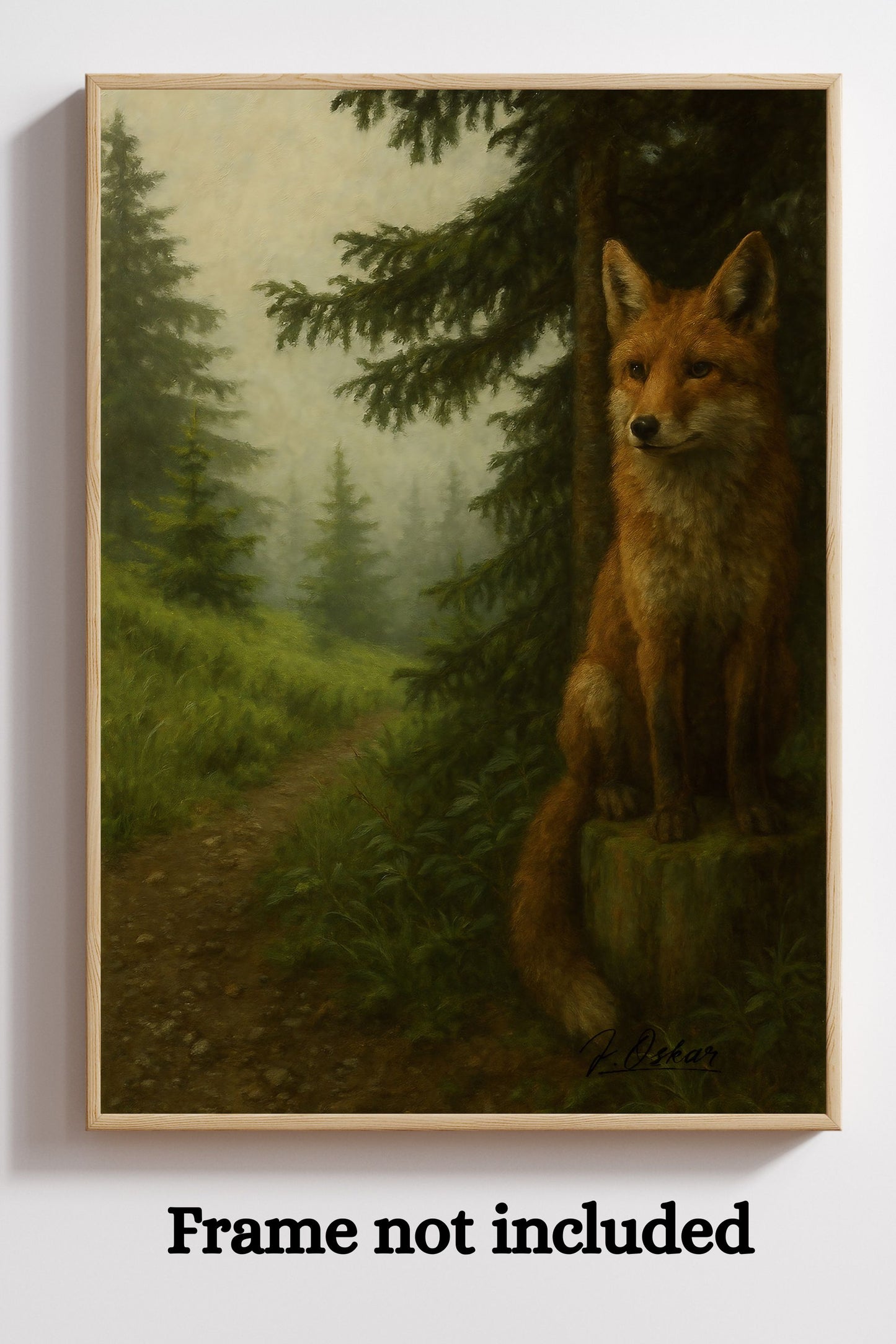 Majestic Mountain 32 - The Guide in the Mist Canvas Art