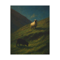 Majestic Mountain 80 - Sheep on the High Slope Canvas Art