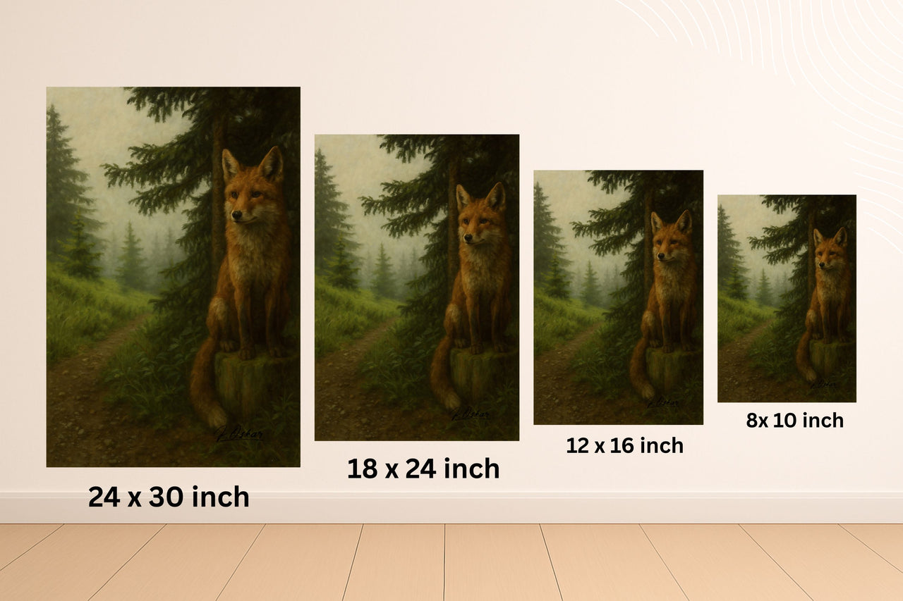 Majestic Mountain 32 - The Guide in the Mist Canvas Art