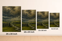 Majestic Mountain 34 - Storm Over the Highland Stream Canvas Art