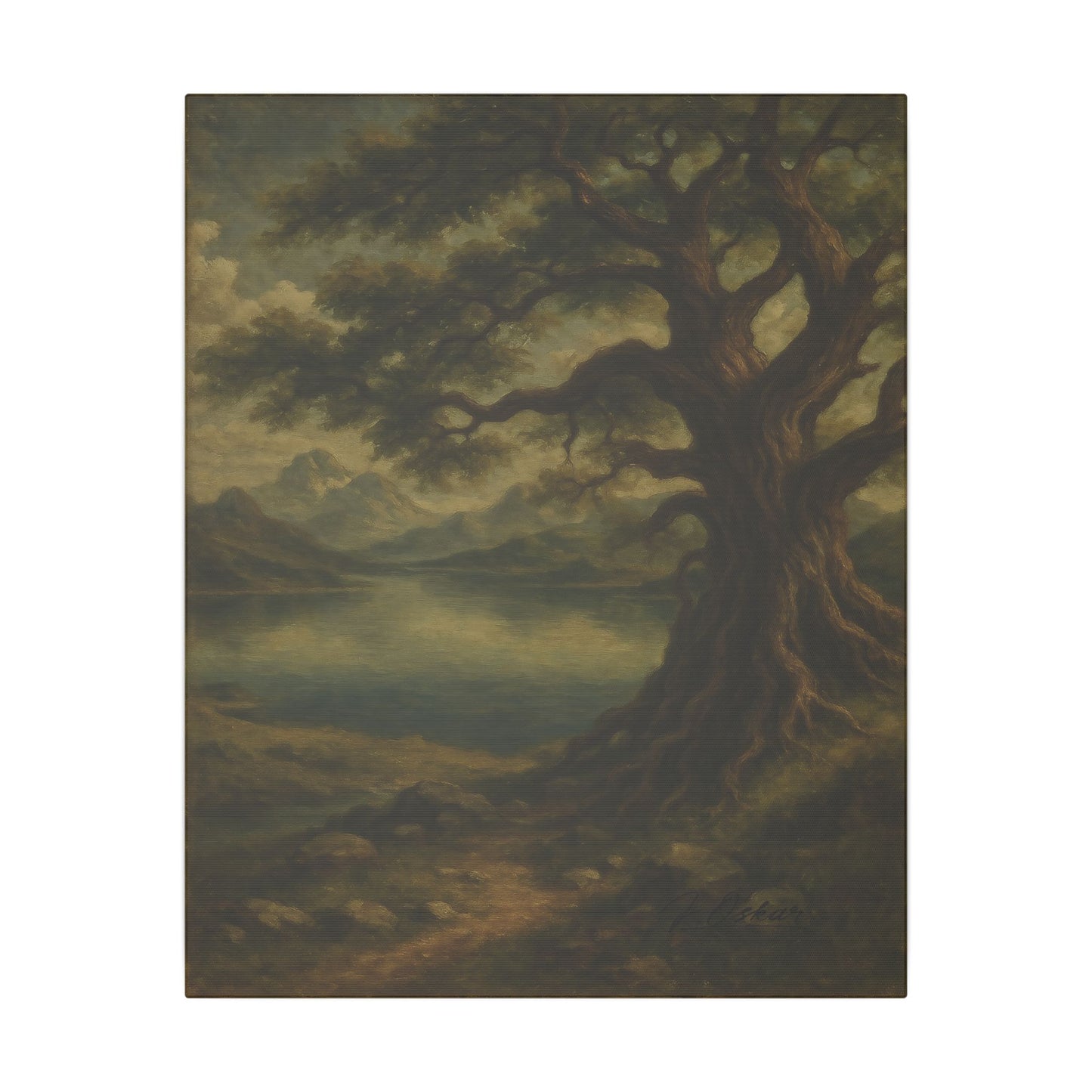 Majestic Mountain 26 - The Watchful Tree Canvas Art