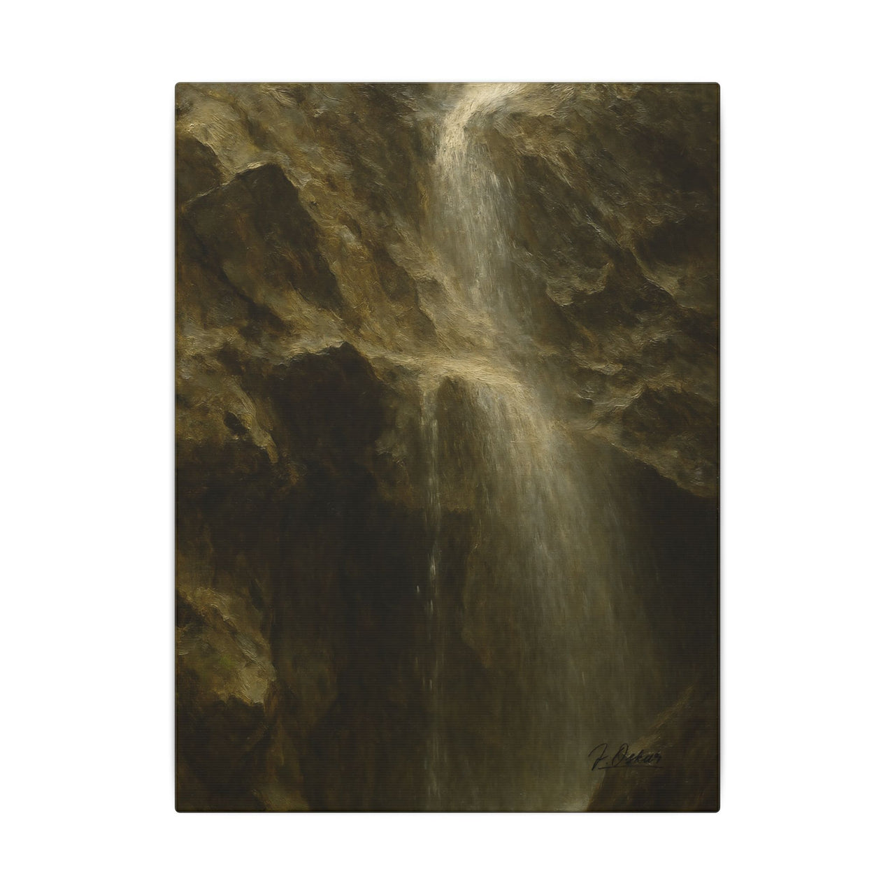 Majestic Mountain 42 - Veil of Silence Canvas Art