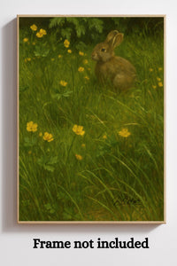 Majestic Mountain 36 - Among the Buttercups Canvas Art