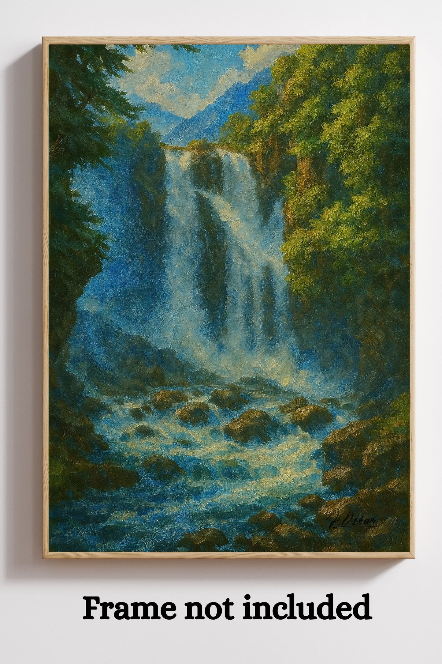 Majestic Mountain 37 - The Waterfall’s Voice Canvas Art