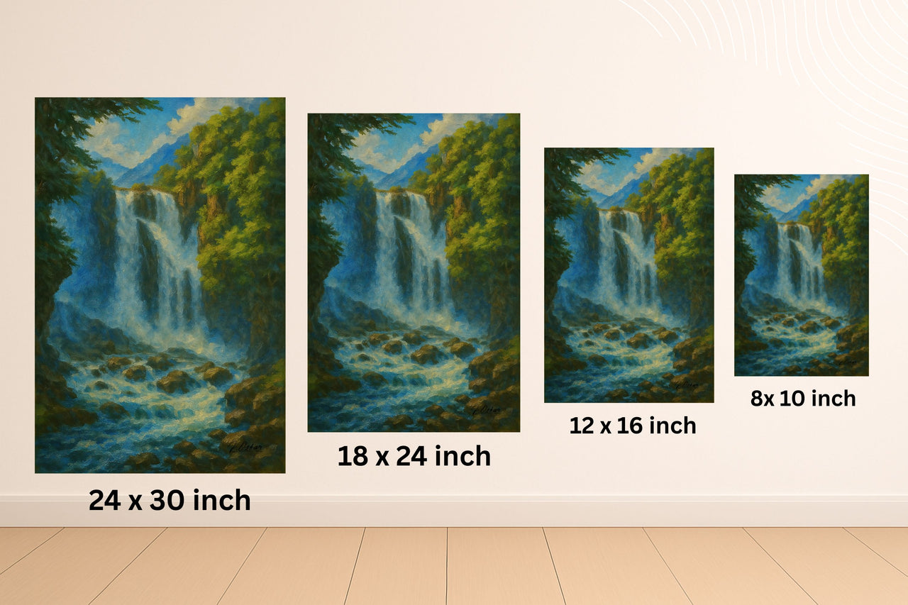 Majestic Mountain 37 - The Waterfall’s Voice Canvas Art