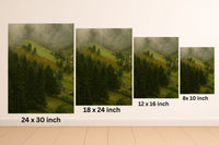 Majestic Mountain 38 - Mist Over the Hillside Canvas Art