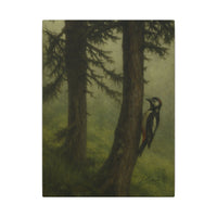 Majestic Mountain 60 - The Watchful Woodpecker Canvas Art
