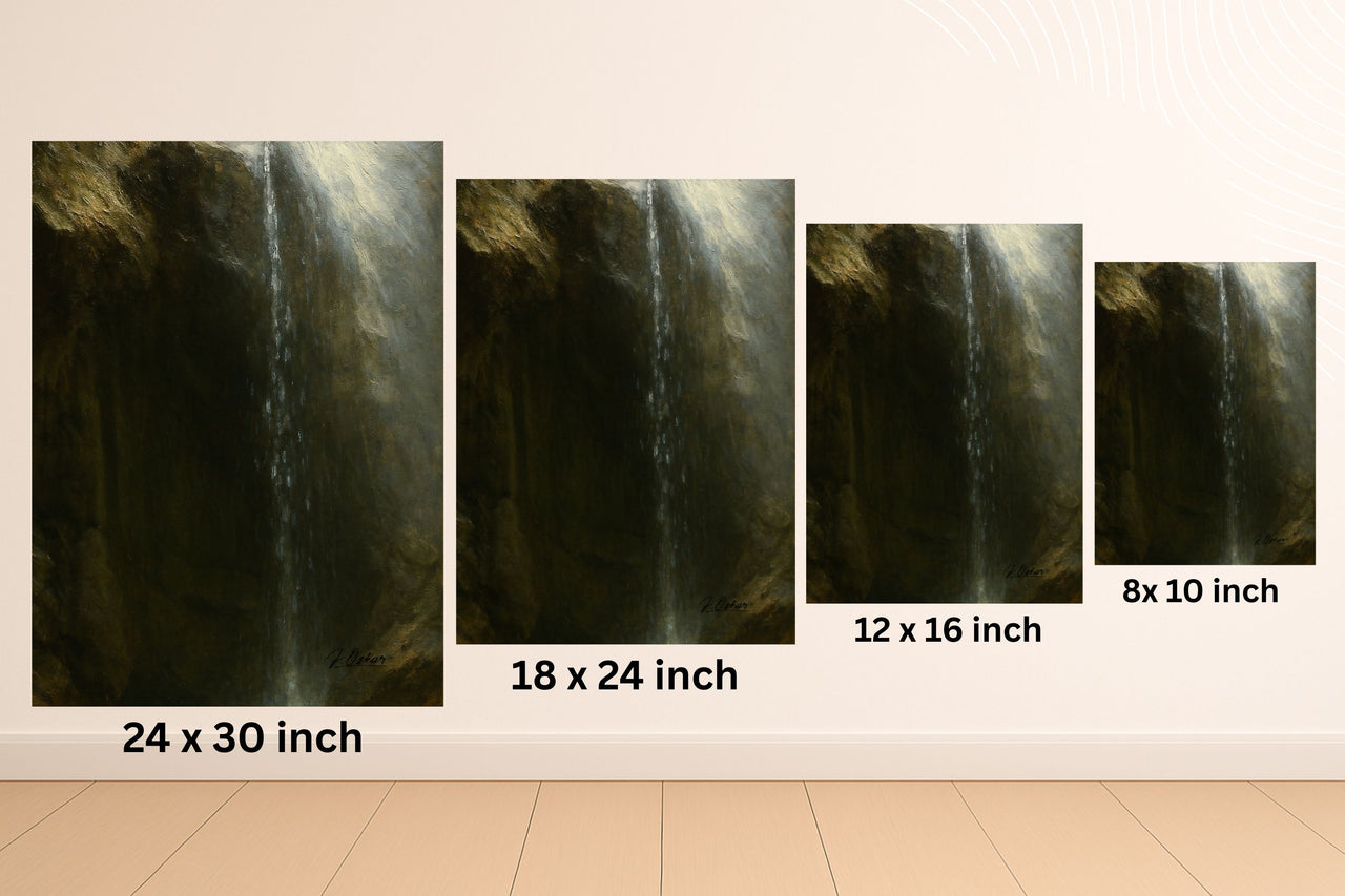 Majestic Mountain 41 - Whisperfall Canvas Art