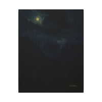 Majestic Mountain 68- Clouds Over the nightly Valley Canvas Art