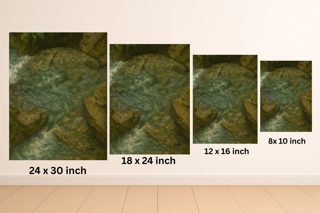 Majestic Mountain 44 - Dance of the Waters Canvas Art