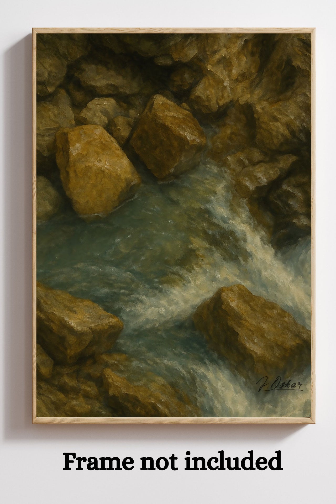 Majestic Mountain 46 - Flowing Path Canvas Art