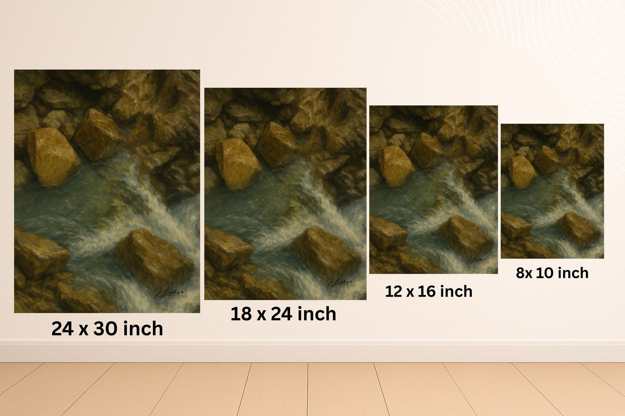 Majestic Mountain 46 - Flowing Path Canvas Art