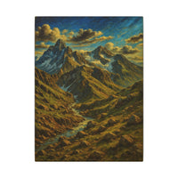Majestic Mountain 13 - River's Journey to the Majestic Mountain Canvas Art