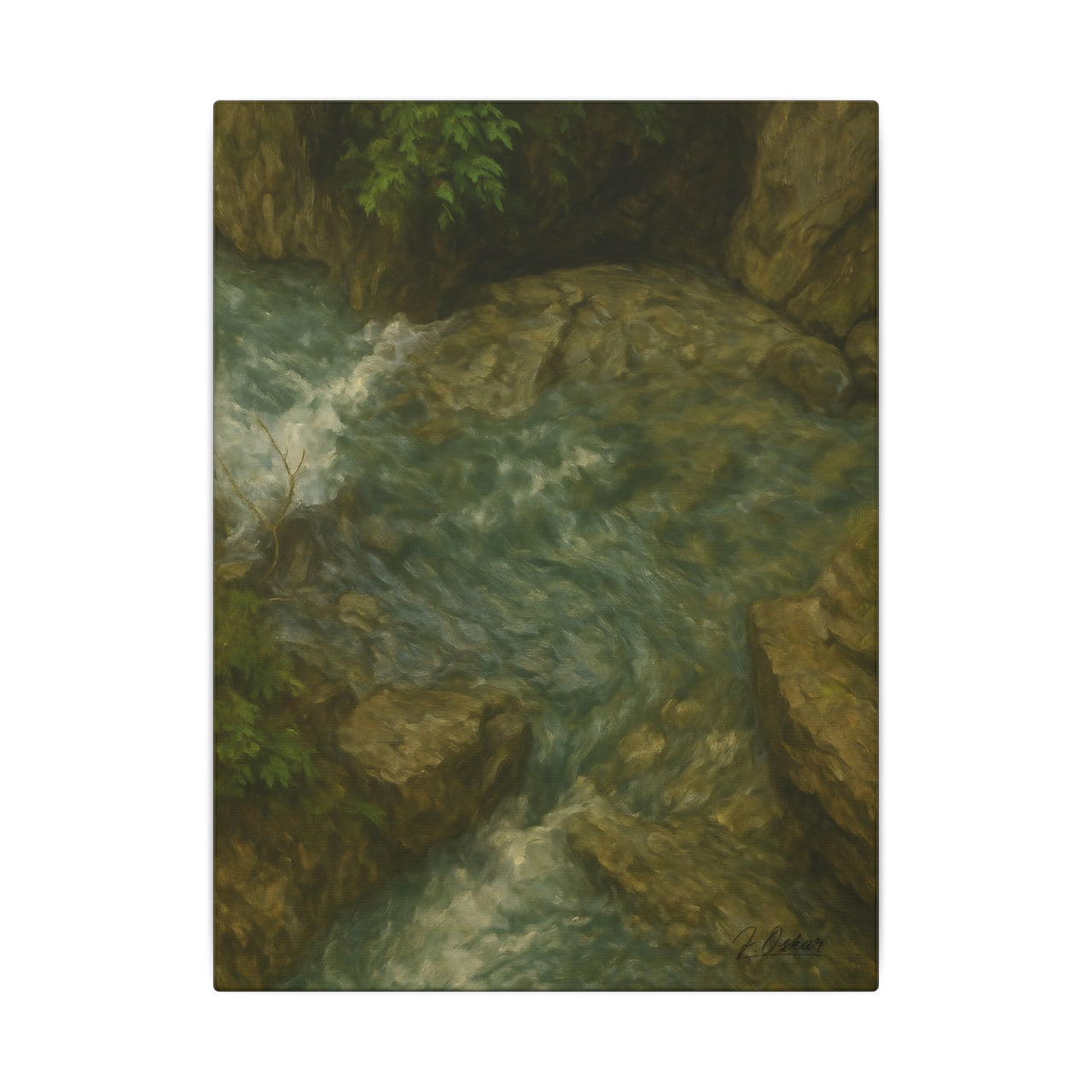 Majestic Mountain 44 - Dance of the Waters Canvas Art