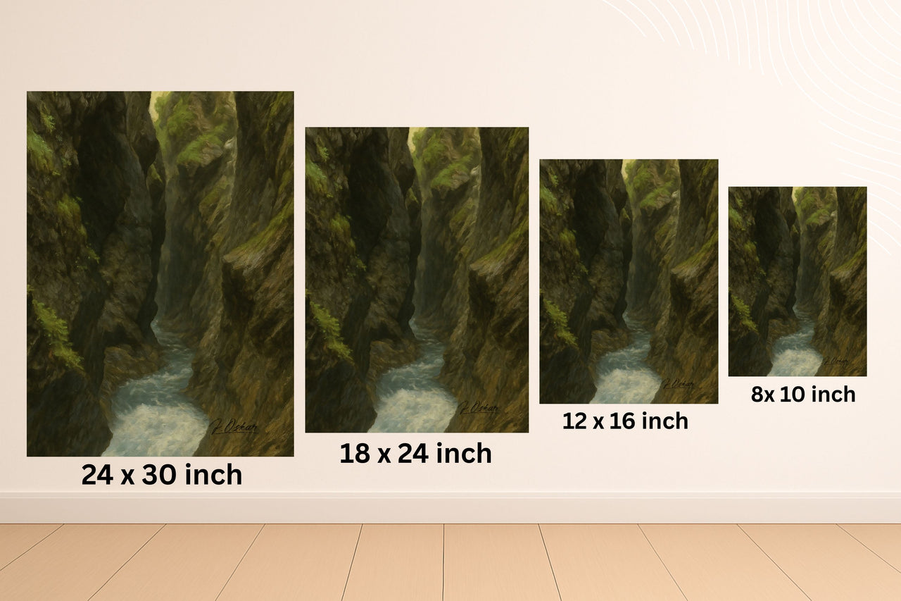 Majestic Mountain 48 - The Gorge Route Canvas Art