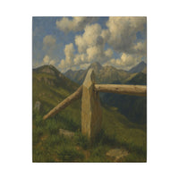Majestic Mountain 78 - Summit Marker Canvas Art