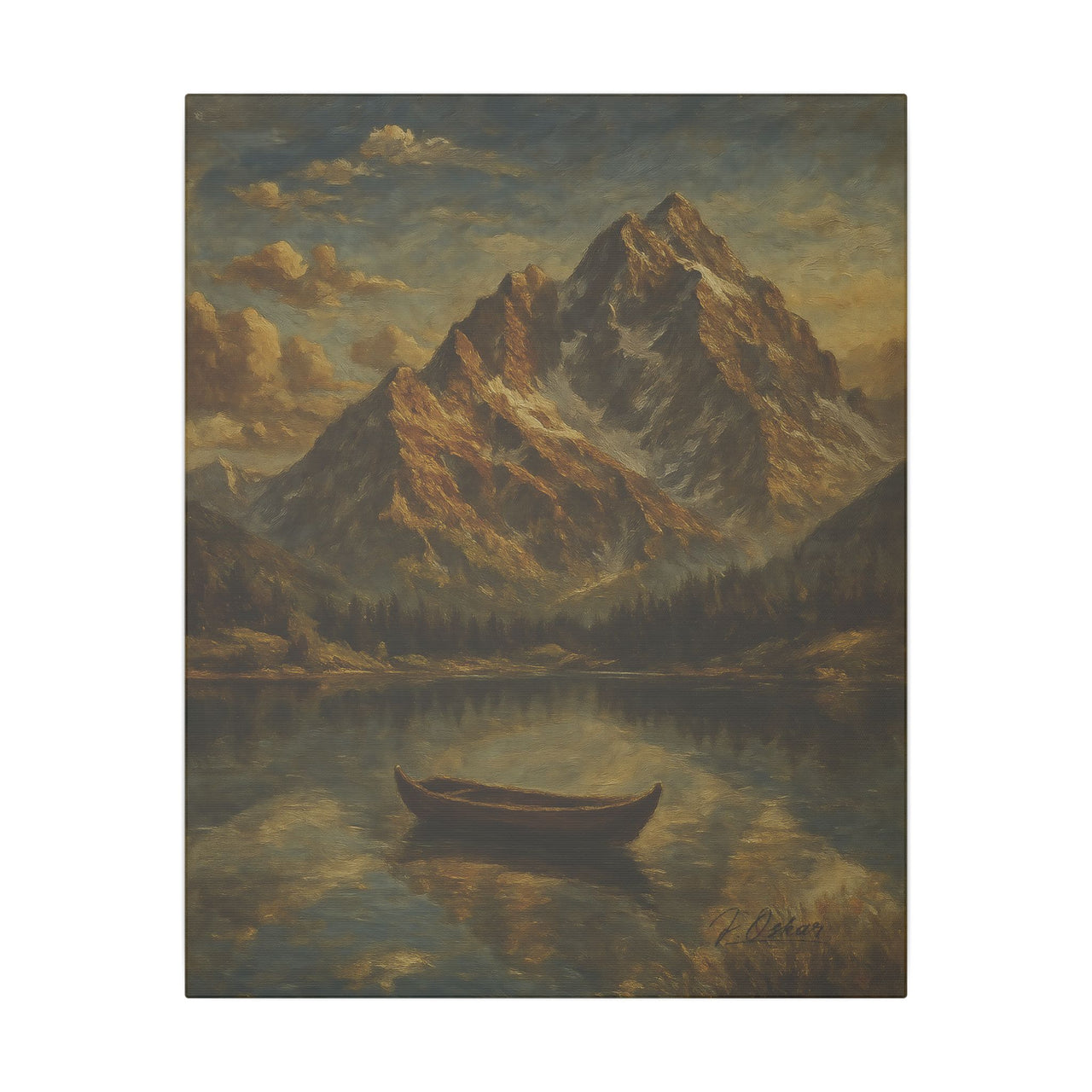 Majestic Mountain 2 - The Stillness Before the Journey Canvas Art