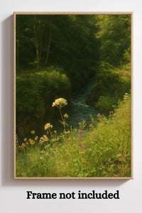 Majestic Mountain 50 - Path into the Green Gorge Canvas Art