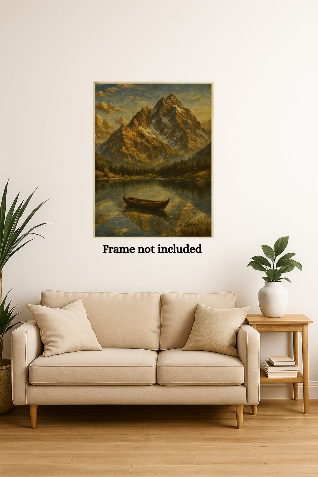 Majestic Mountain 2 - The Stillness Before the Journey Canvas Art