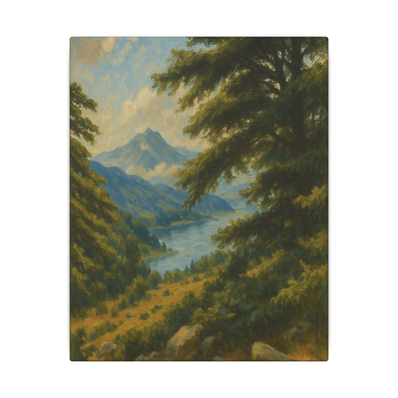 Majestic Mountain 10 - View of the Quiet Vale Canvas Art