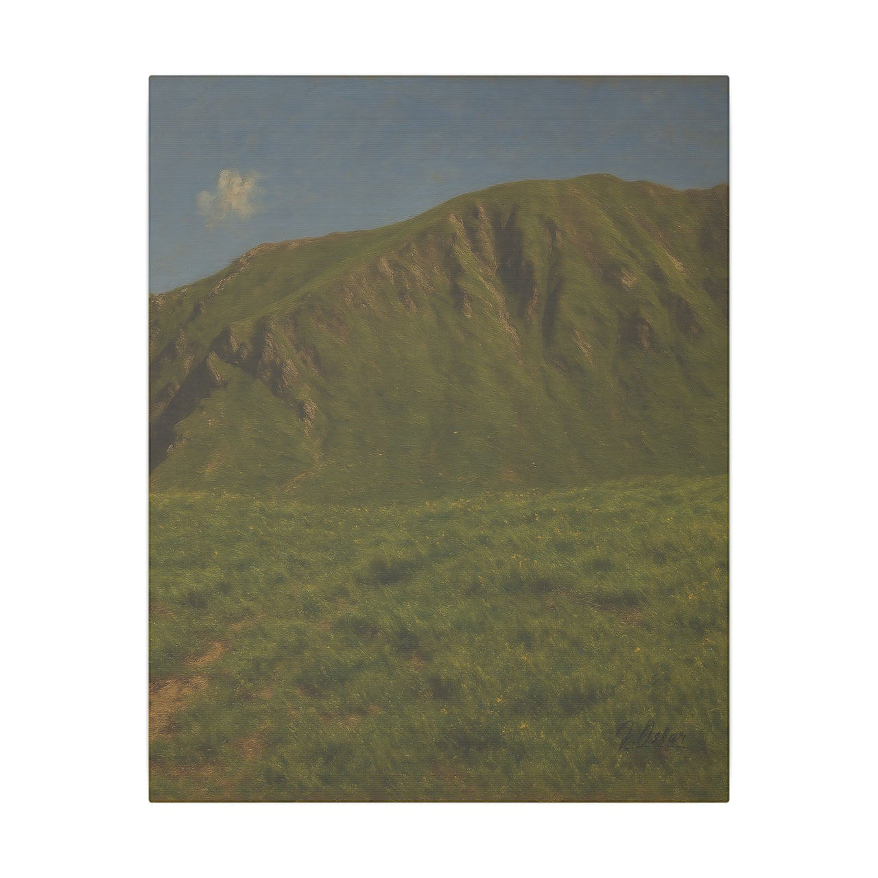 Majestic Mountain 88- The Emerald Ridge Canvas Art