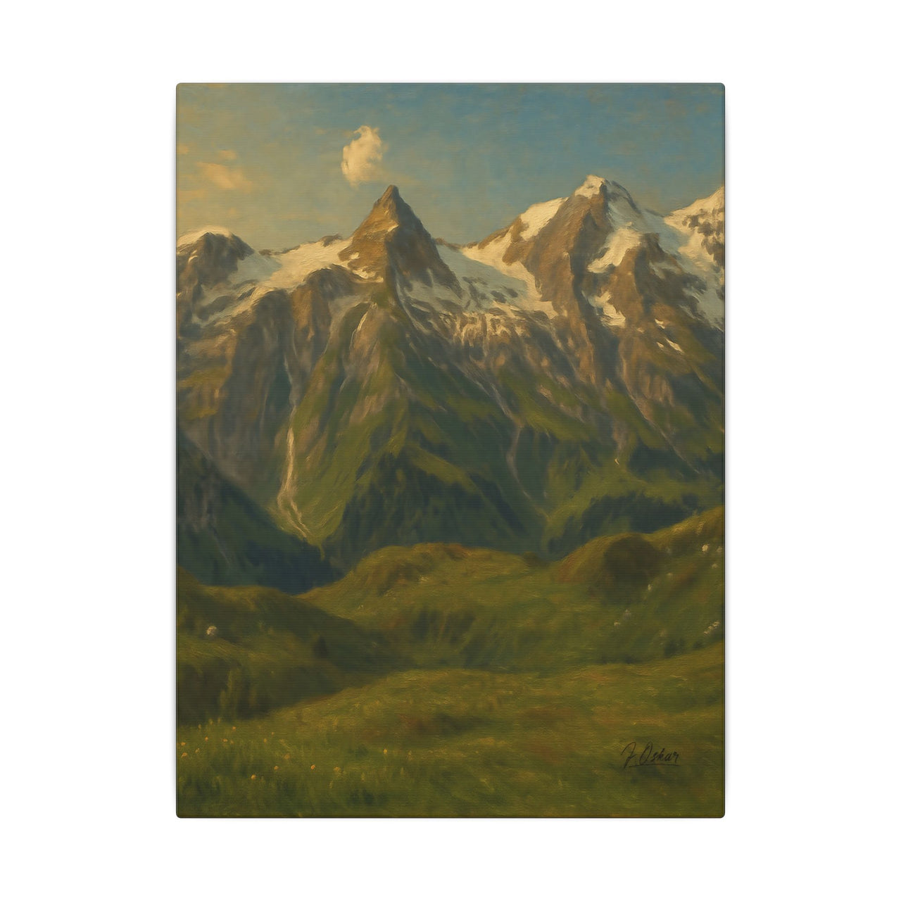 Majestic Mountain 81 - Snowcapped Giants Canvas Art