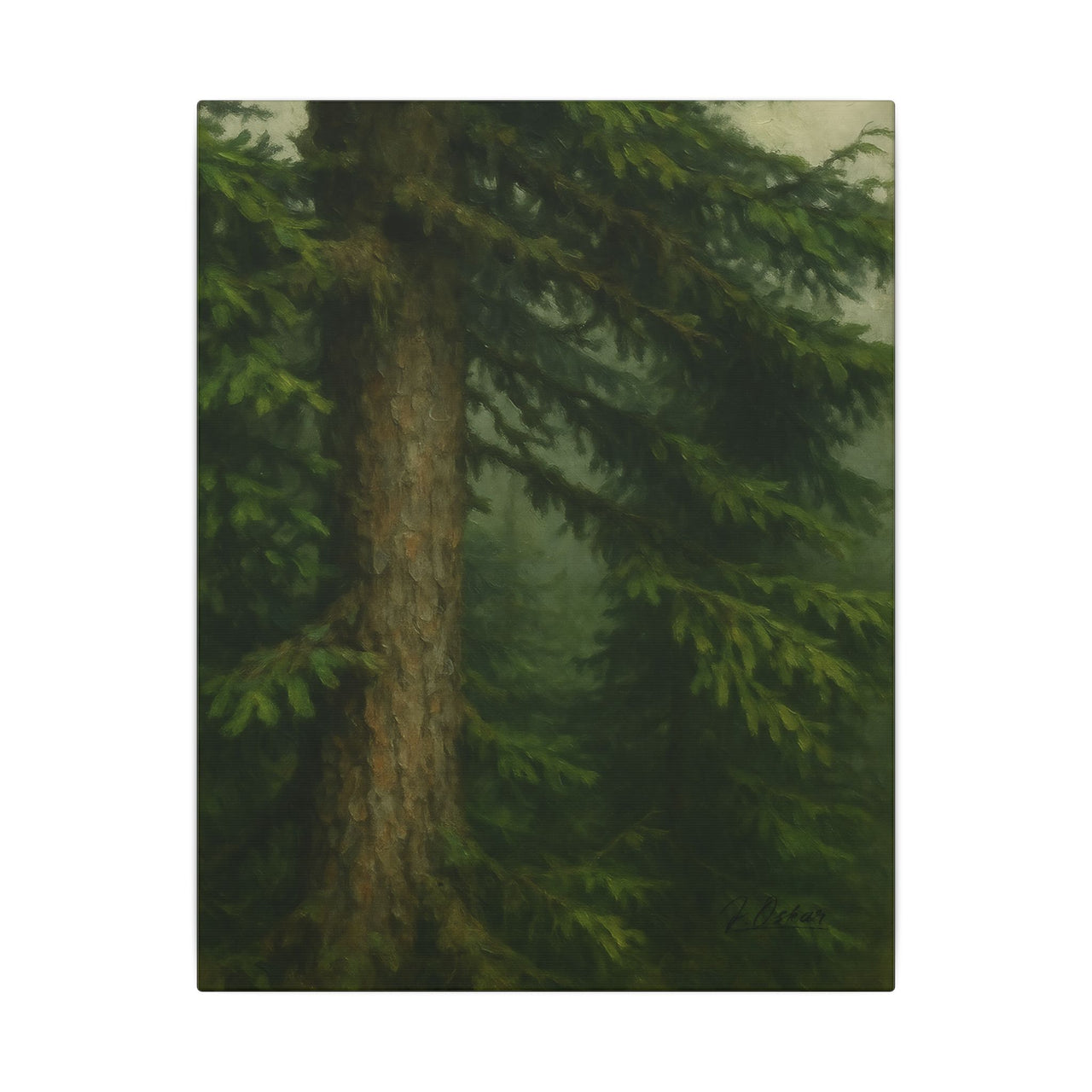 Majestic Mountain 62 - Trunk and Branch Canvas Art