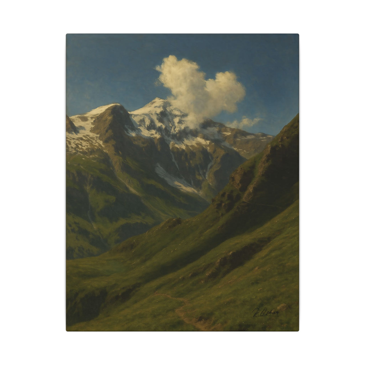 Majestic Mountain 83- Winding Path to the Peaks Canvas Art
