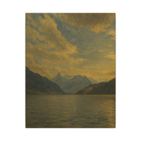 Majestic Mountain 14 - Evening Silence Canvas Art