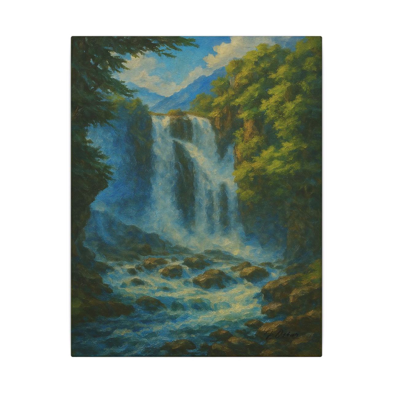 Majestic Mountain 37 - The Waterfall’s Voice Canvas Art