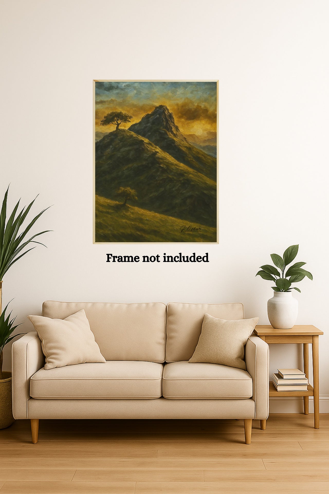 Majestic Mountain 6 - Sunset Overlook Canvas Art