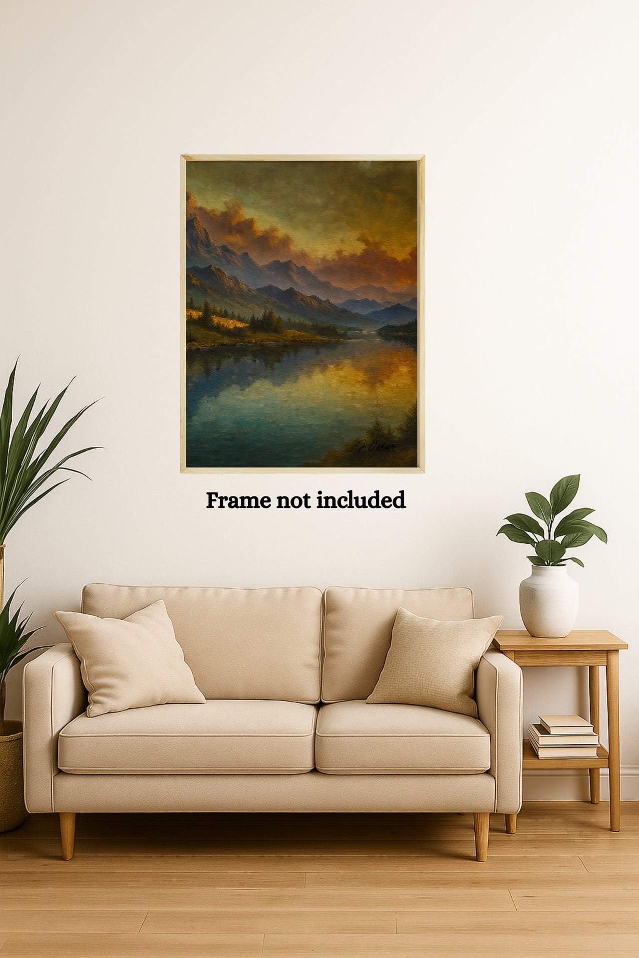 Majestic Mountain 7 - Stillness Beyond the Peaks Canvas Art