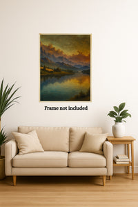 Majestic Mountain 7 - Stillness Beyond the Peaks Canvas Art