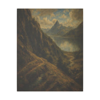 Majestic Mountain 63 - Lake Beneath the Peaks Canvas Art