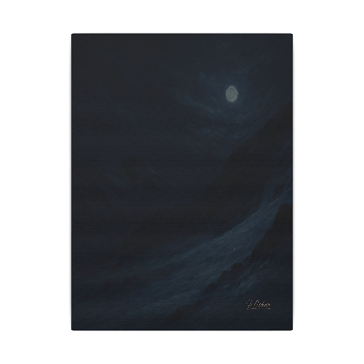 Majestic Mountain 64- Moonlit Ascent Canvas Art